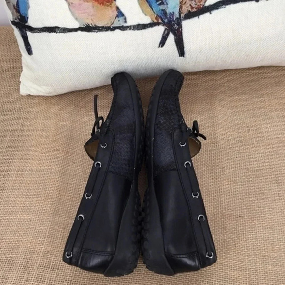 Vaneli Womens Leather Driving Loafers Moccasin Shoes Black Size 8.5N - Picture 6 of 8